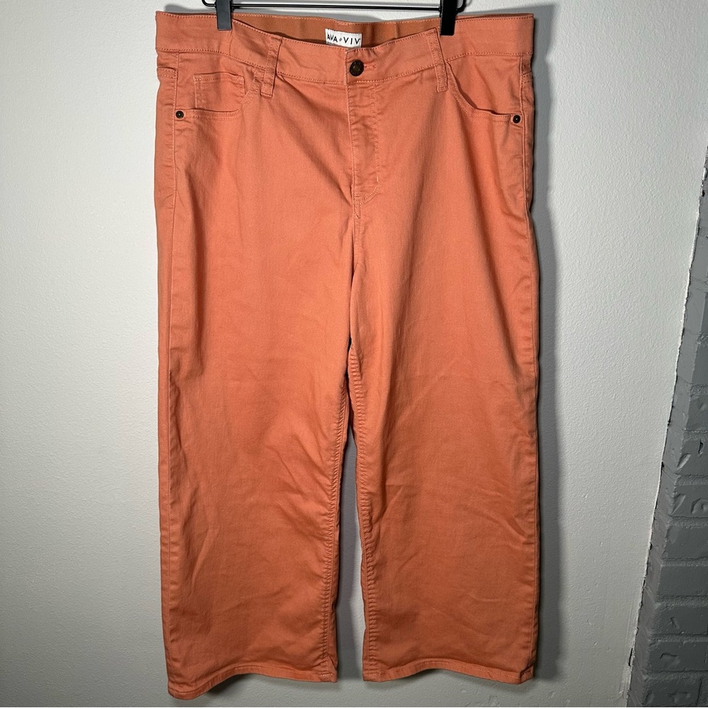 Ava & Viv Coral Wide-Leg Trousers